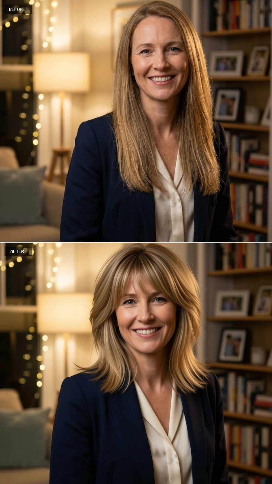 Bangs and Layers Arrive and the Whole Proportion Shifts