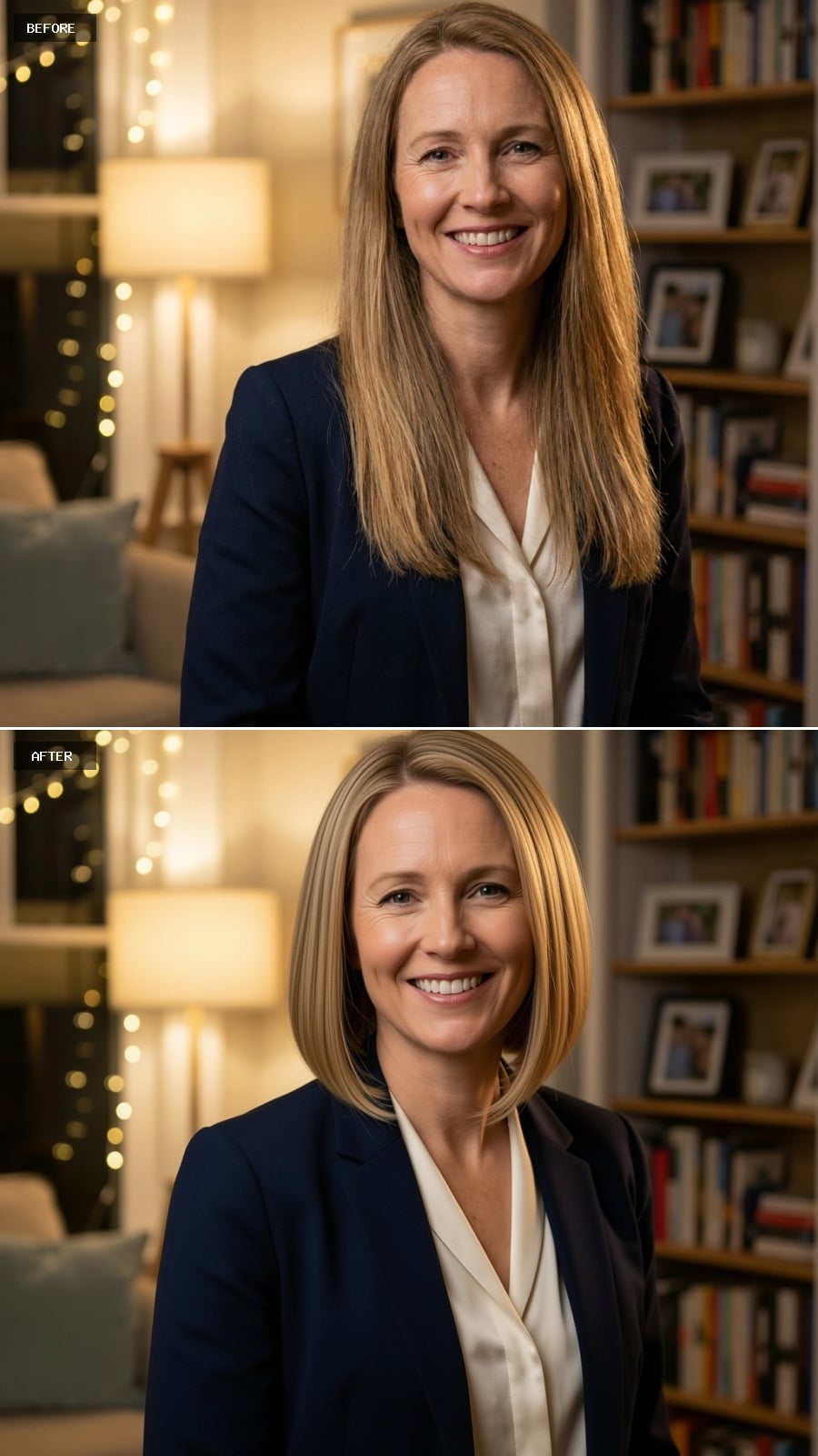 Shoulder-Length Bob Adds Structure Where Length Had None