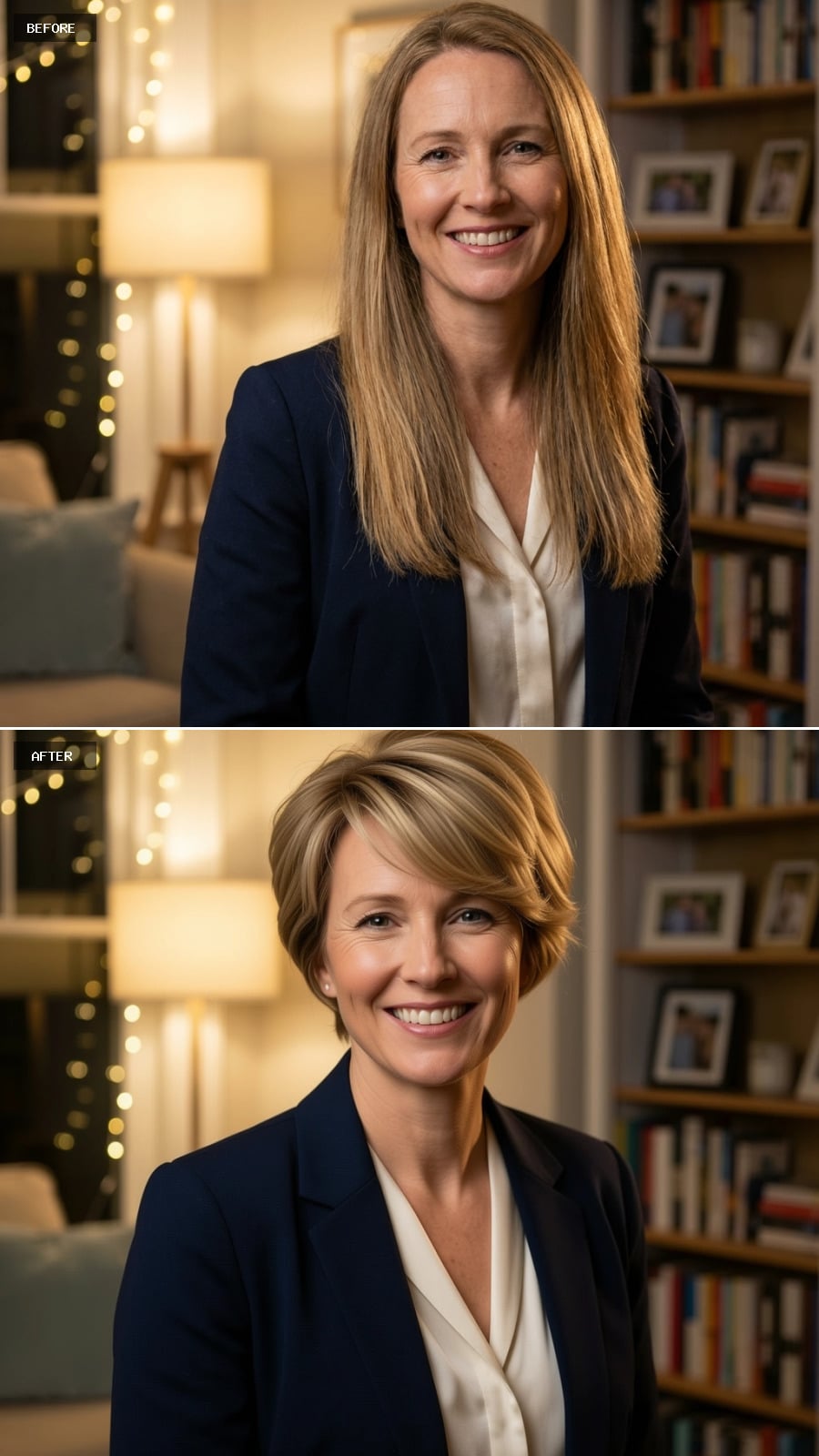 Volumized Crop With Side Sweep Proves Short Can Do More Work