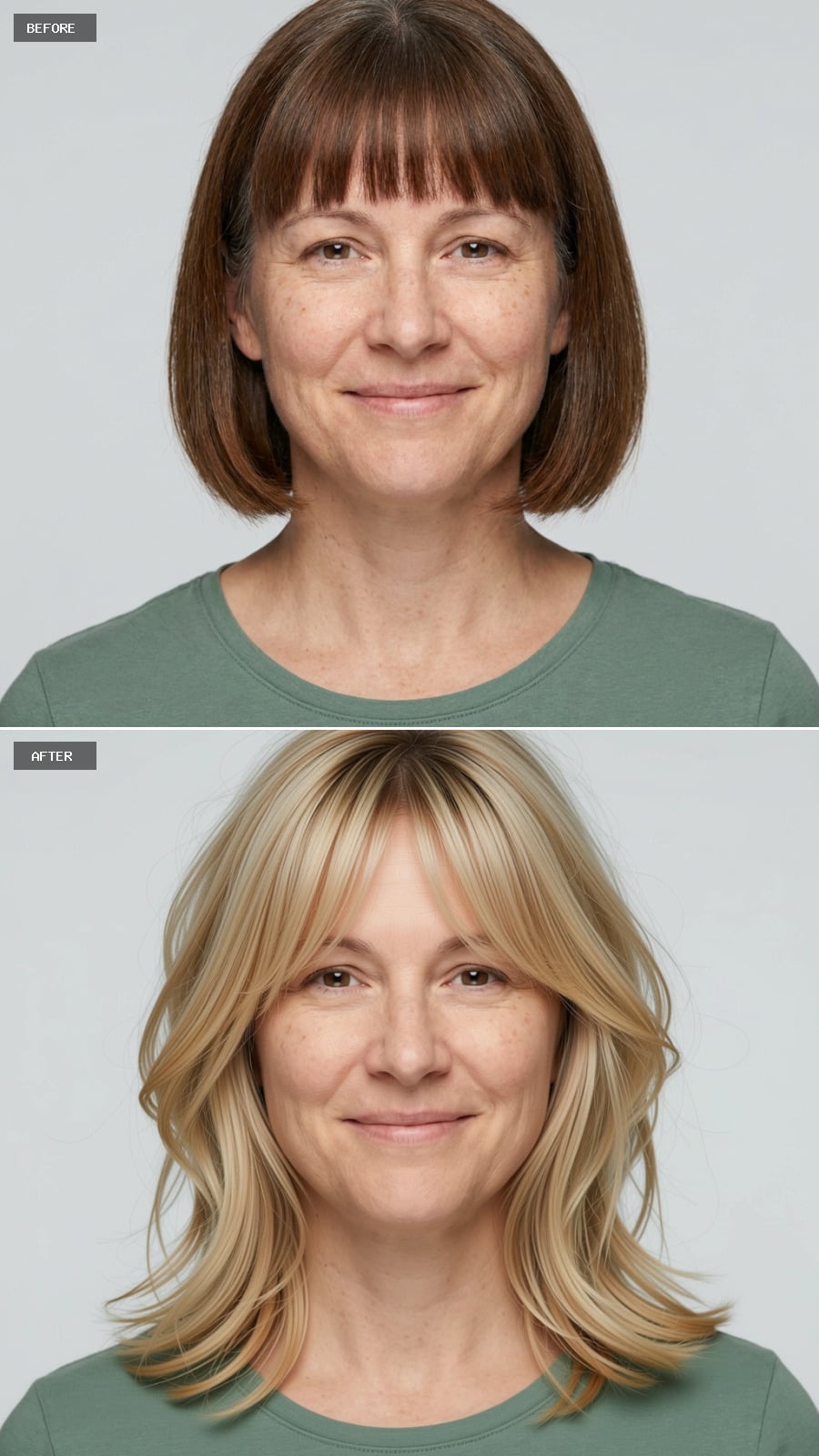 Blonde Layers, Longer Length: What Happens When Bangs Stop Being the Focal Point