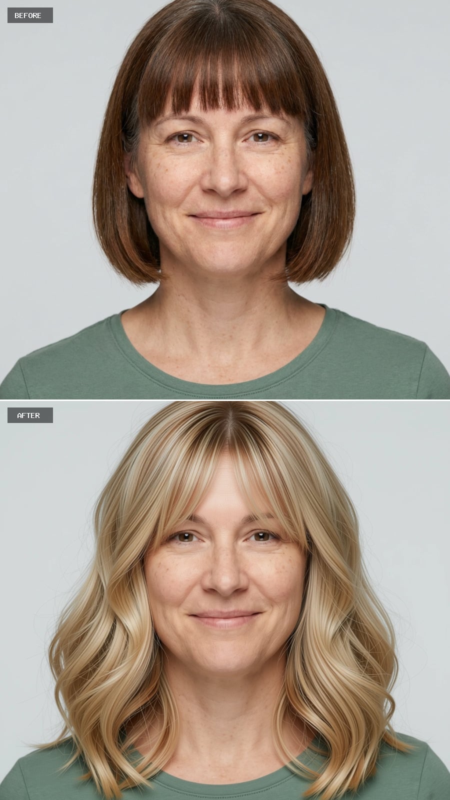 Blonde Waves, Longer Length: What Shifting From Brown to Gold Actually Does to Your Face