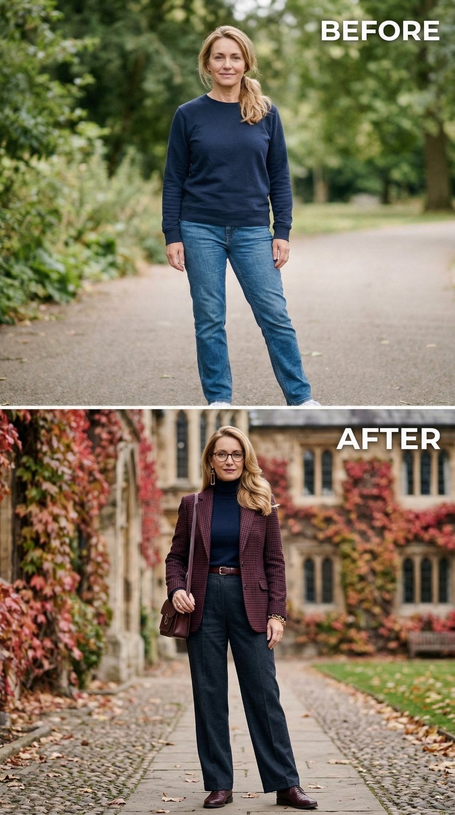 Burgundy Check Blazer Over Black Turtleneck Scripts Academic Estate