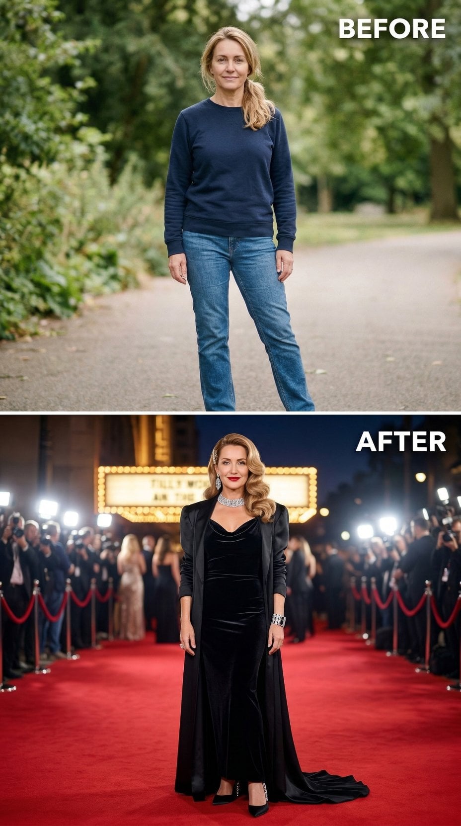 Velvet Gown with Statement Necklace Writes Final Chapter on Red Carpet