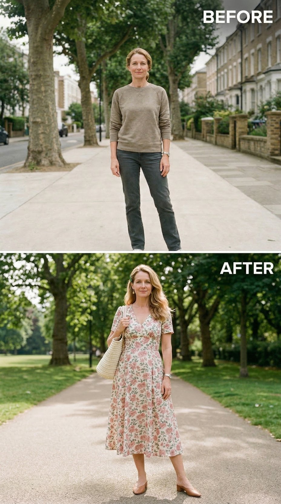 Floral Wrap Silhouette, Woven Bag, and What a Libra Reaches for First