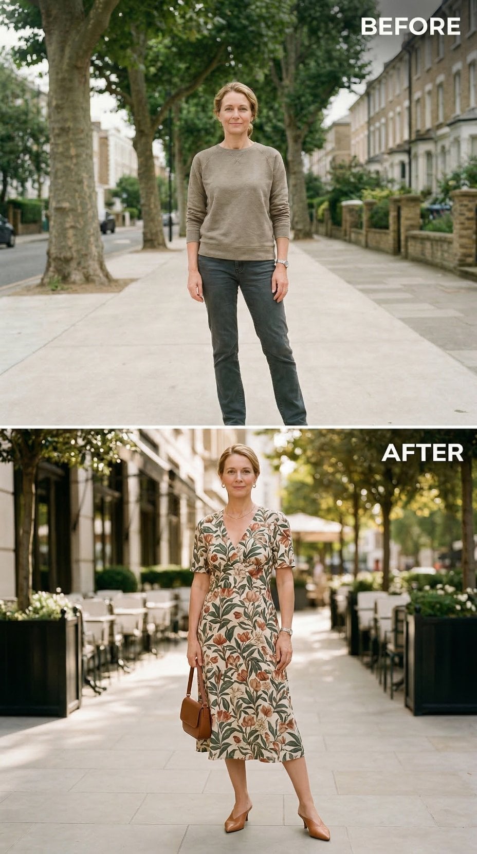 Botanical Print, a V-Neck Wrap Cut, and Libra's Reliable Eye for Pattern Scale