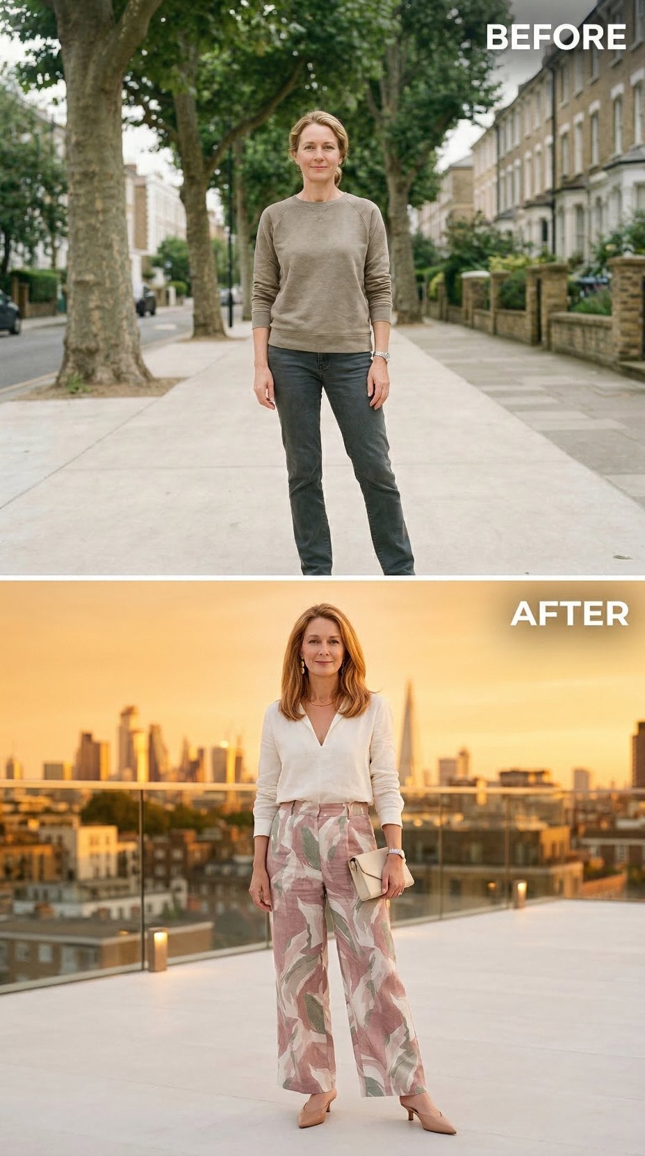 Botanical Wide-Legs, a Rooftop at Golden Hour, and Libra's Instinct for Occasion