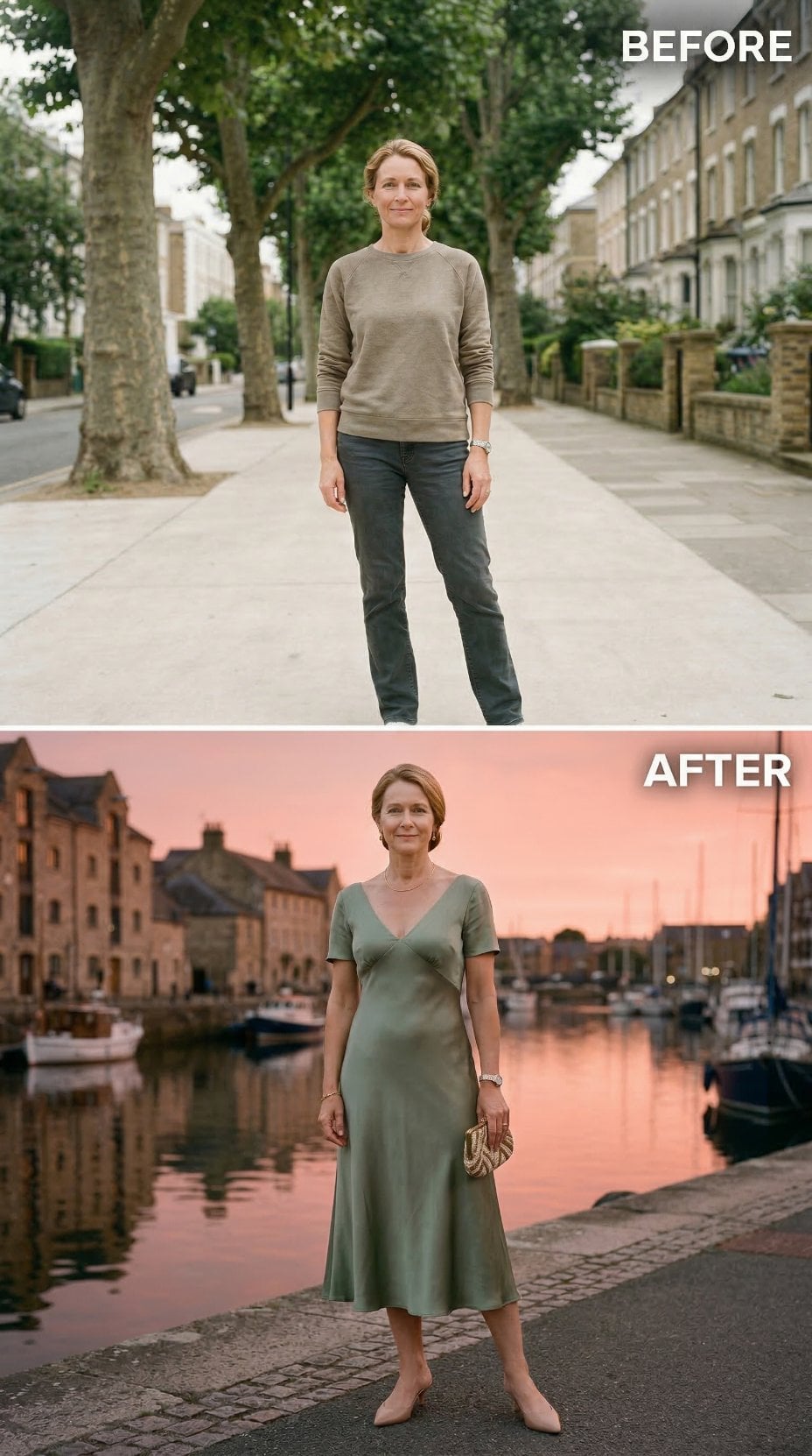 Sage Slip Dress, a Harbor at Dusk, and Libra's Unerring Read on When to Go Polished