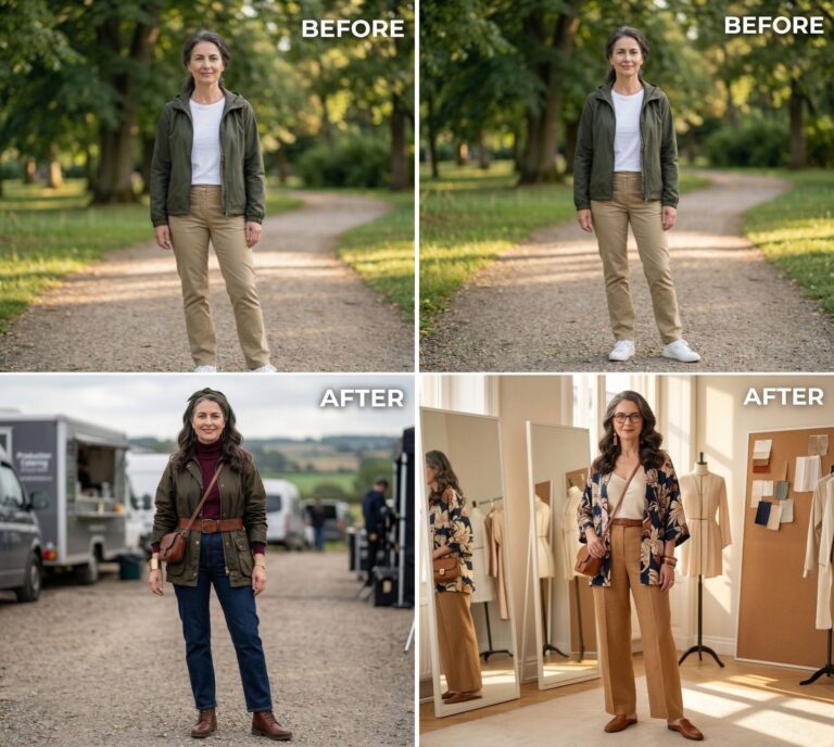 Is the Hollywood Wardrobe Department Look Taking Over 40+ Women’s Style? AI Redesigned Her Closet in This Vein – Here Are the 26 Before & Afters