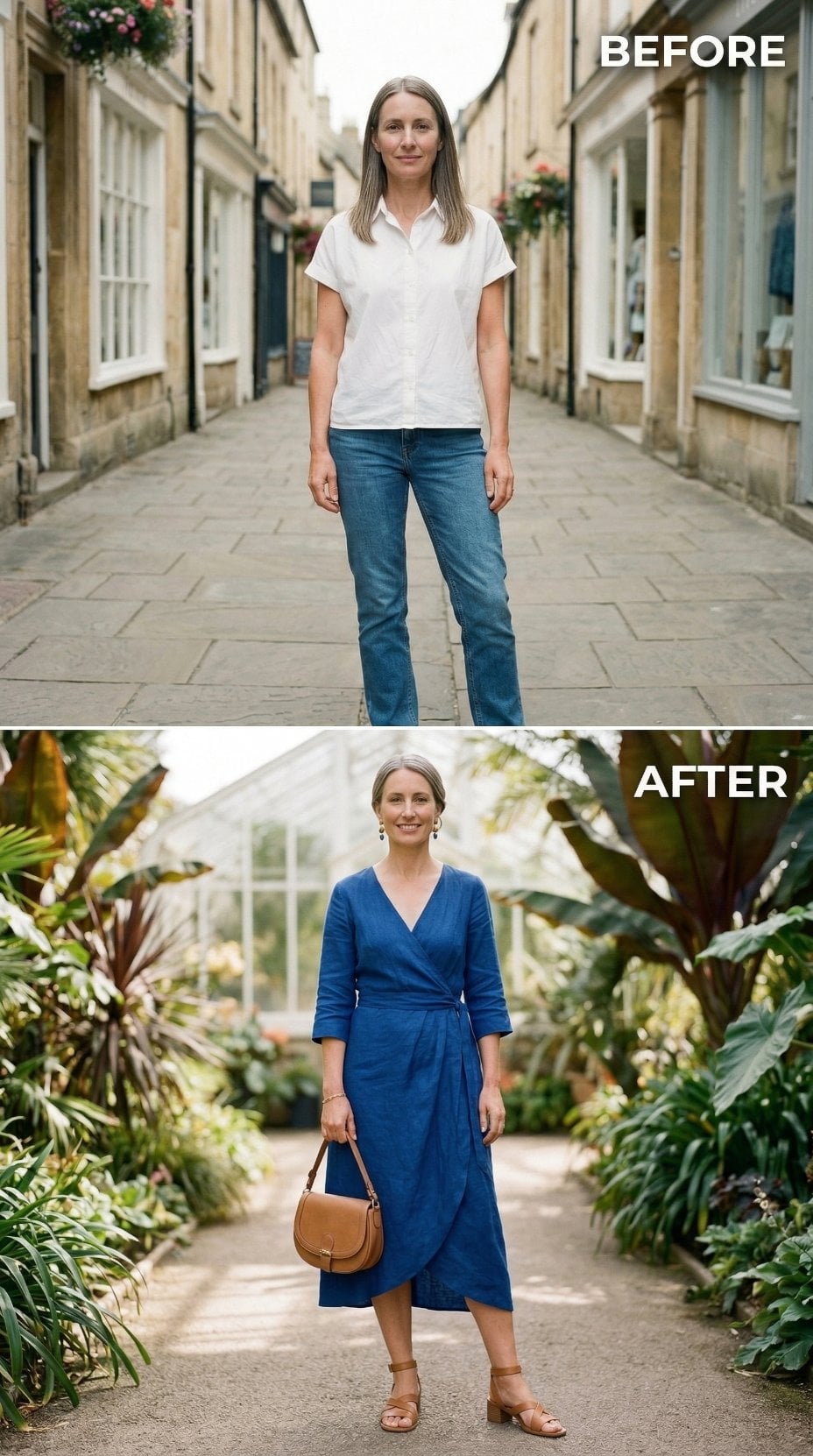 Cobalt Wrap, Tan Leather, Greenhouse Light: Intention Worn Like a Second Skin