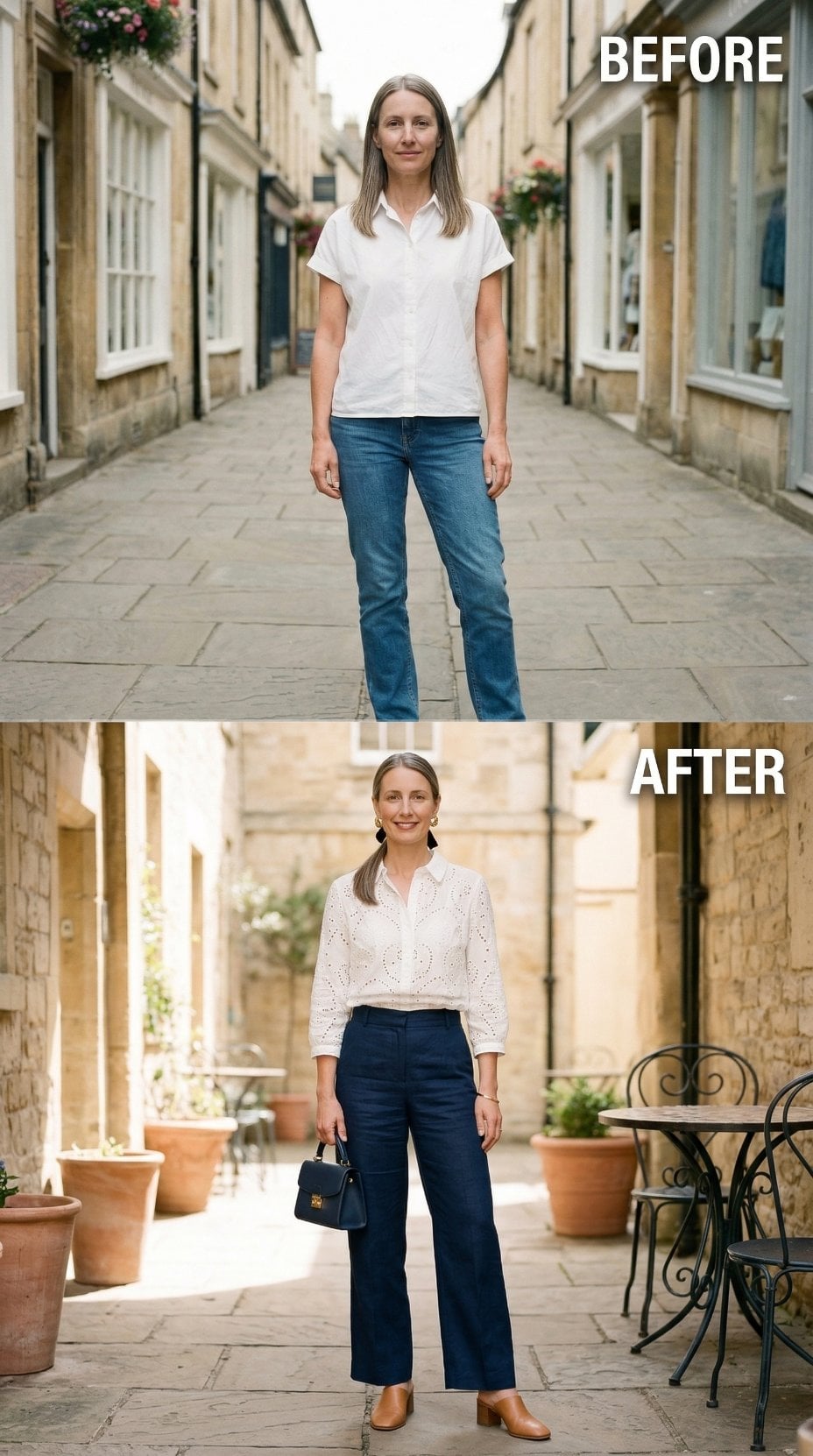 Broderie Anglaise, Wide-Leg Navy, and the Quiet Authority of Getting It Right