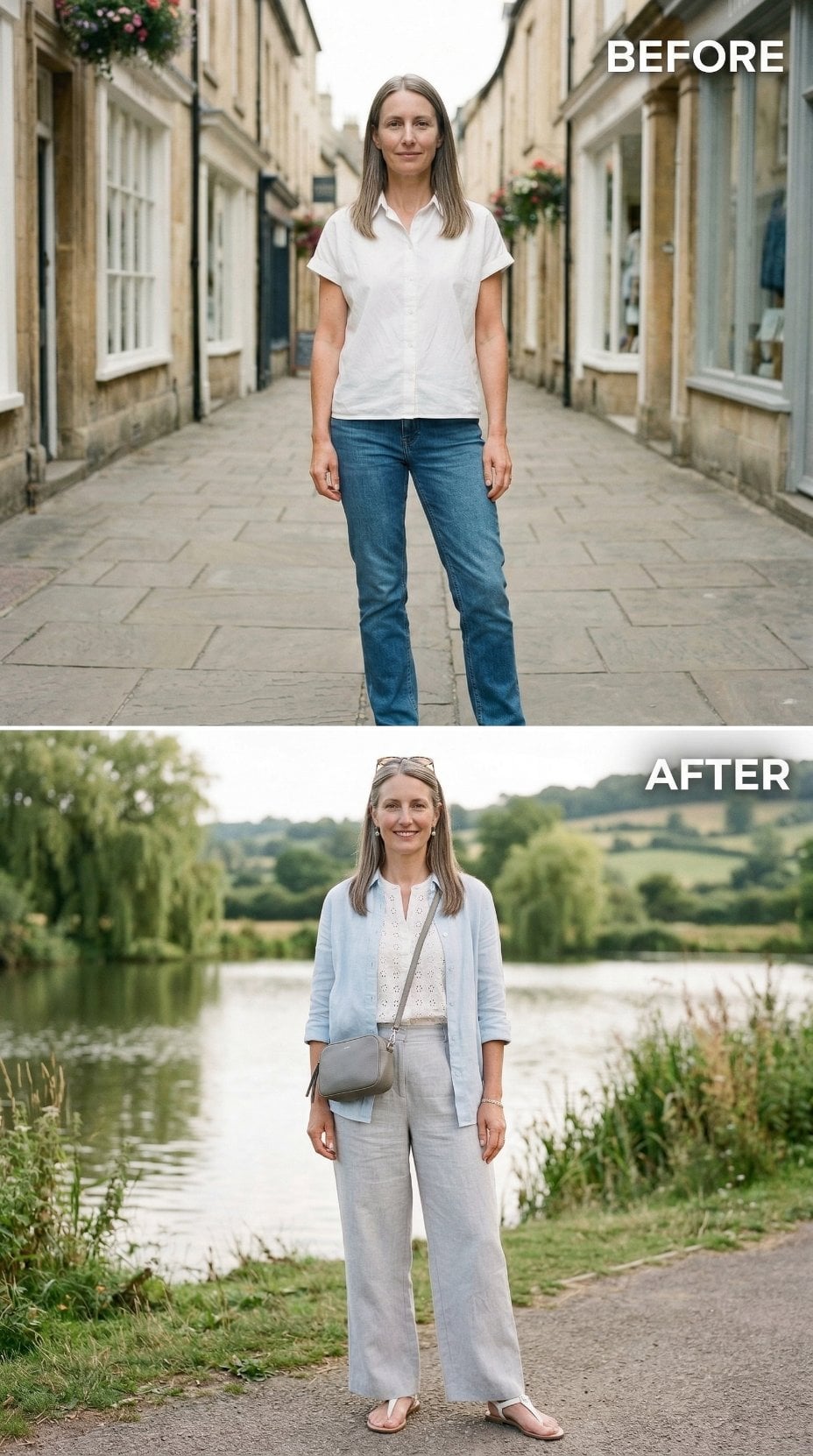 Wide-Leg Linen, a River Path, and What Intentional Dressing Actually Looks Like