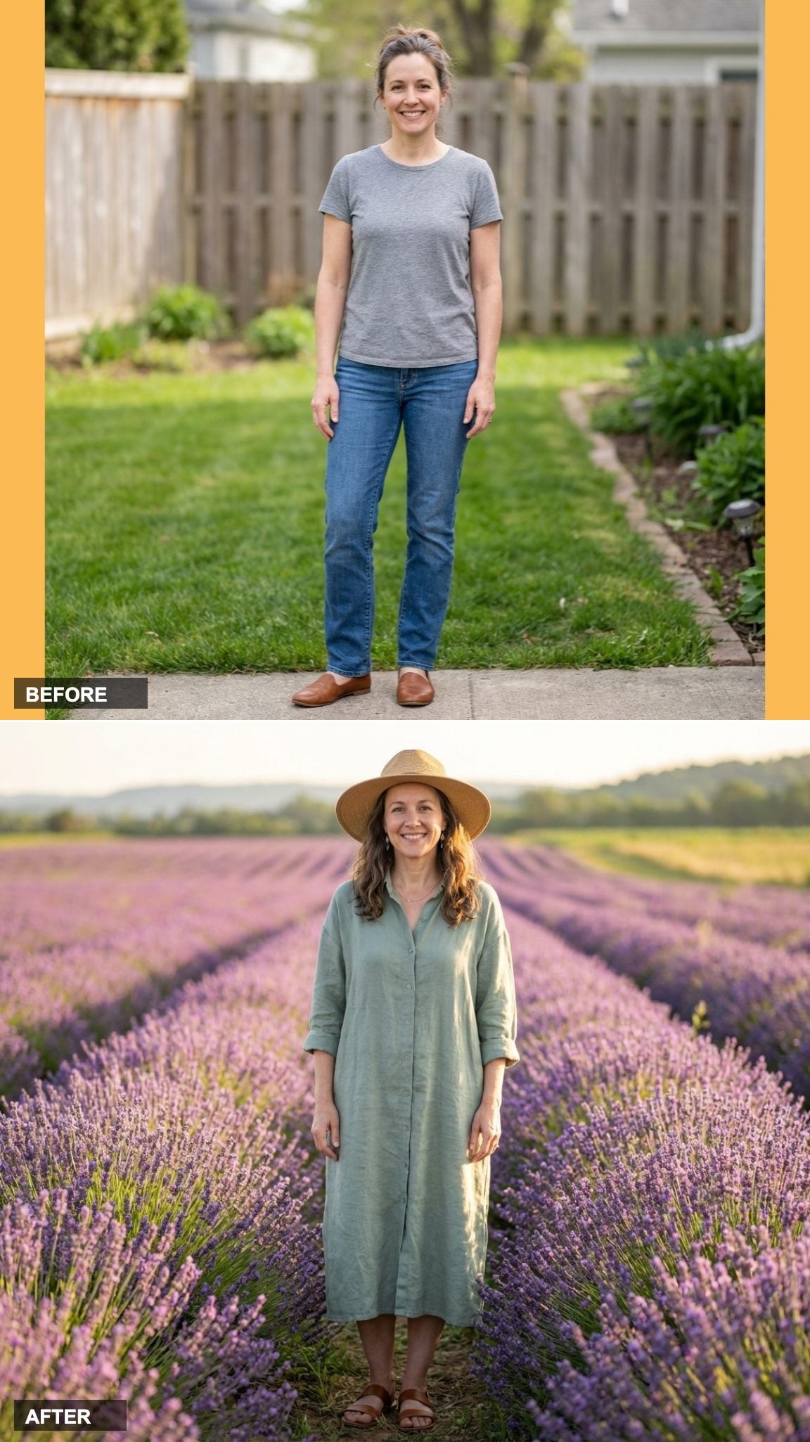 A Lavender Field, a Sage Linen Dress, and the Straw Hat That Changed Everything