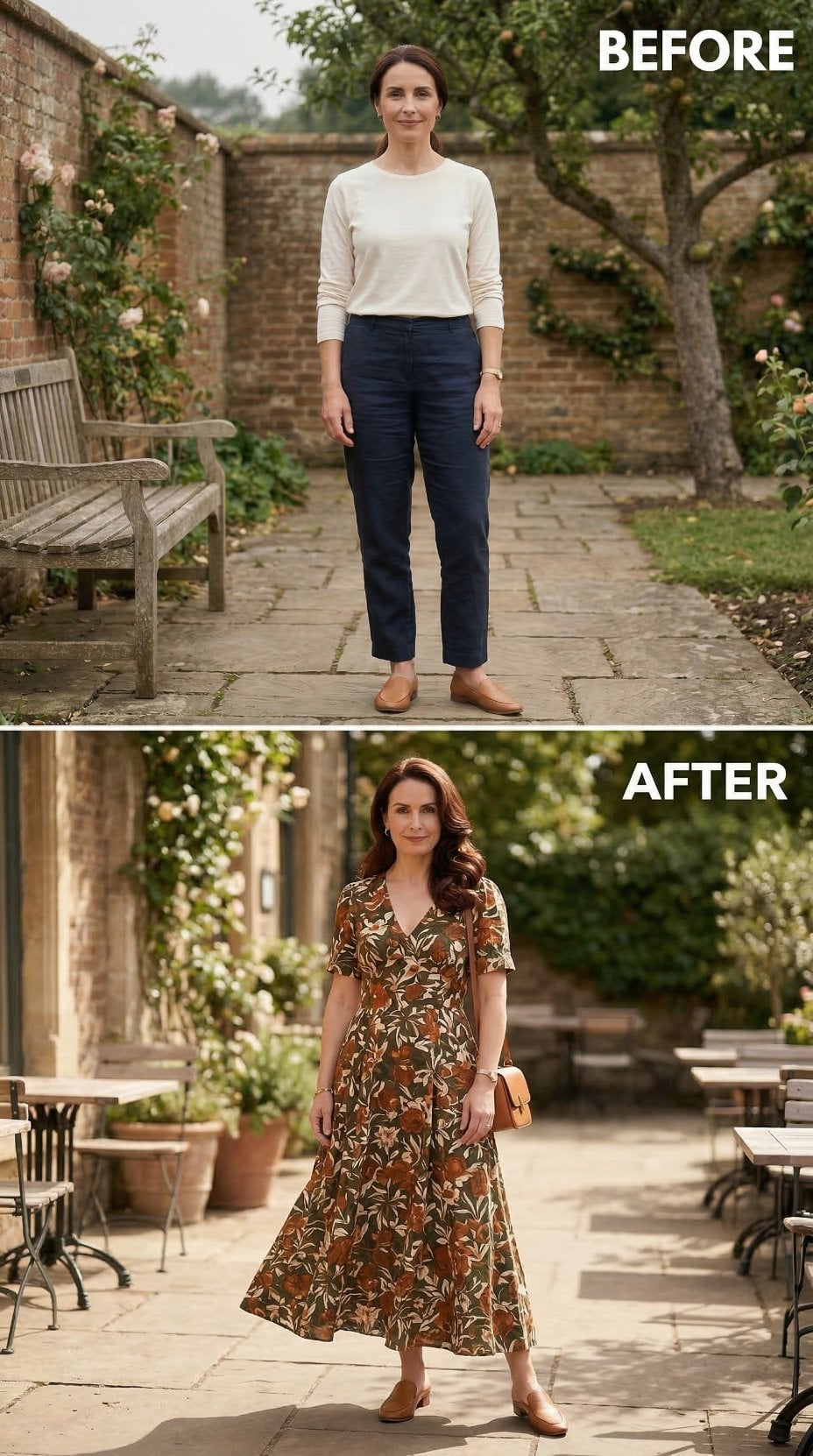 From Walled Garden to Garden Terrace, One Dress Changes Everything
