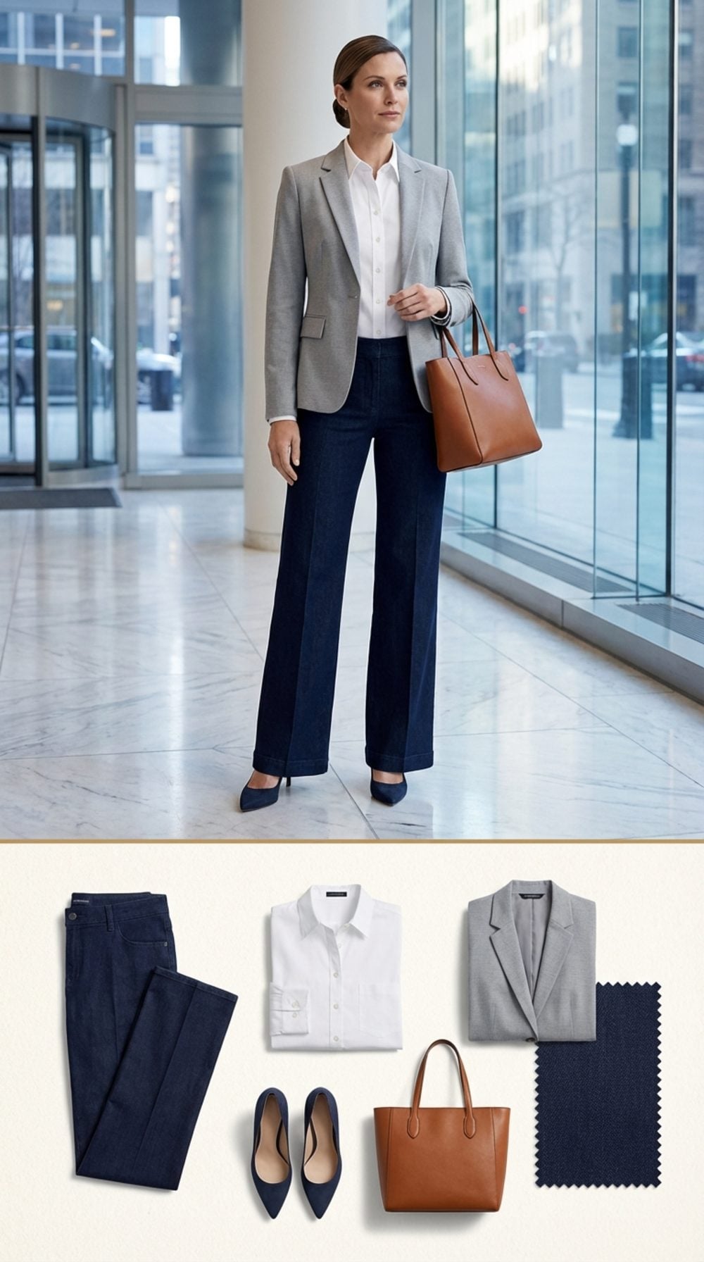 Wide-Leg Trouser Jeans That Were Technically Denim But Acted Like Dress Pants