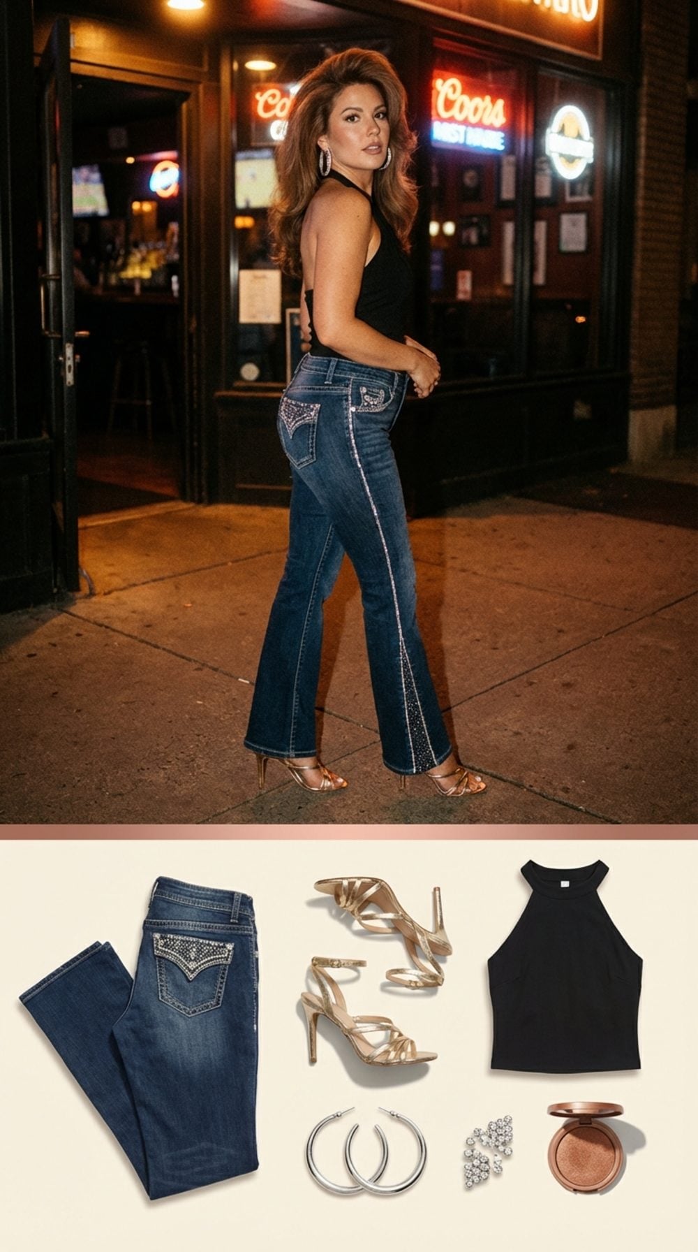 The Embellished Pair With Rhinestones, Embroidery, or Both