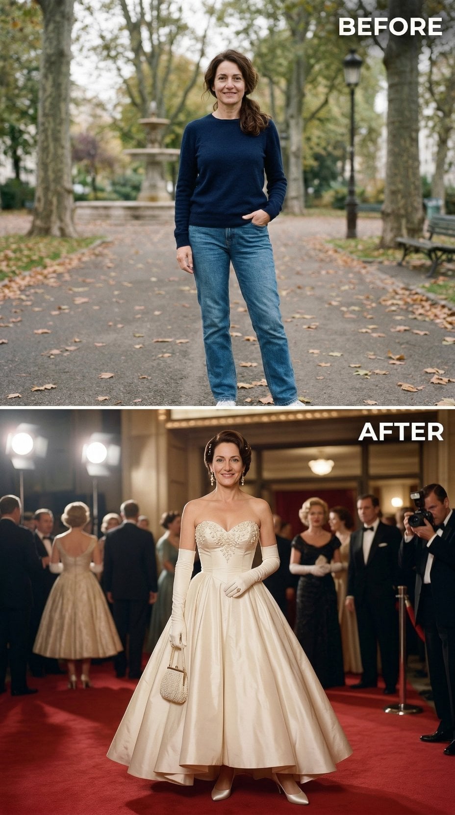 Champagne Taffeta Ball Gown With Pearl-Encrusted Sweetheart Bodice
