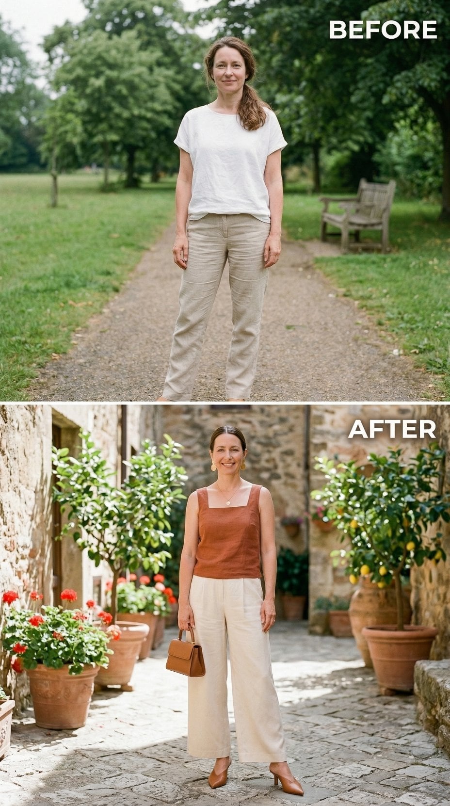 From Park Path to Cobblestone Courtyard: One Outfit Philosophy, Completely Rebuilt