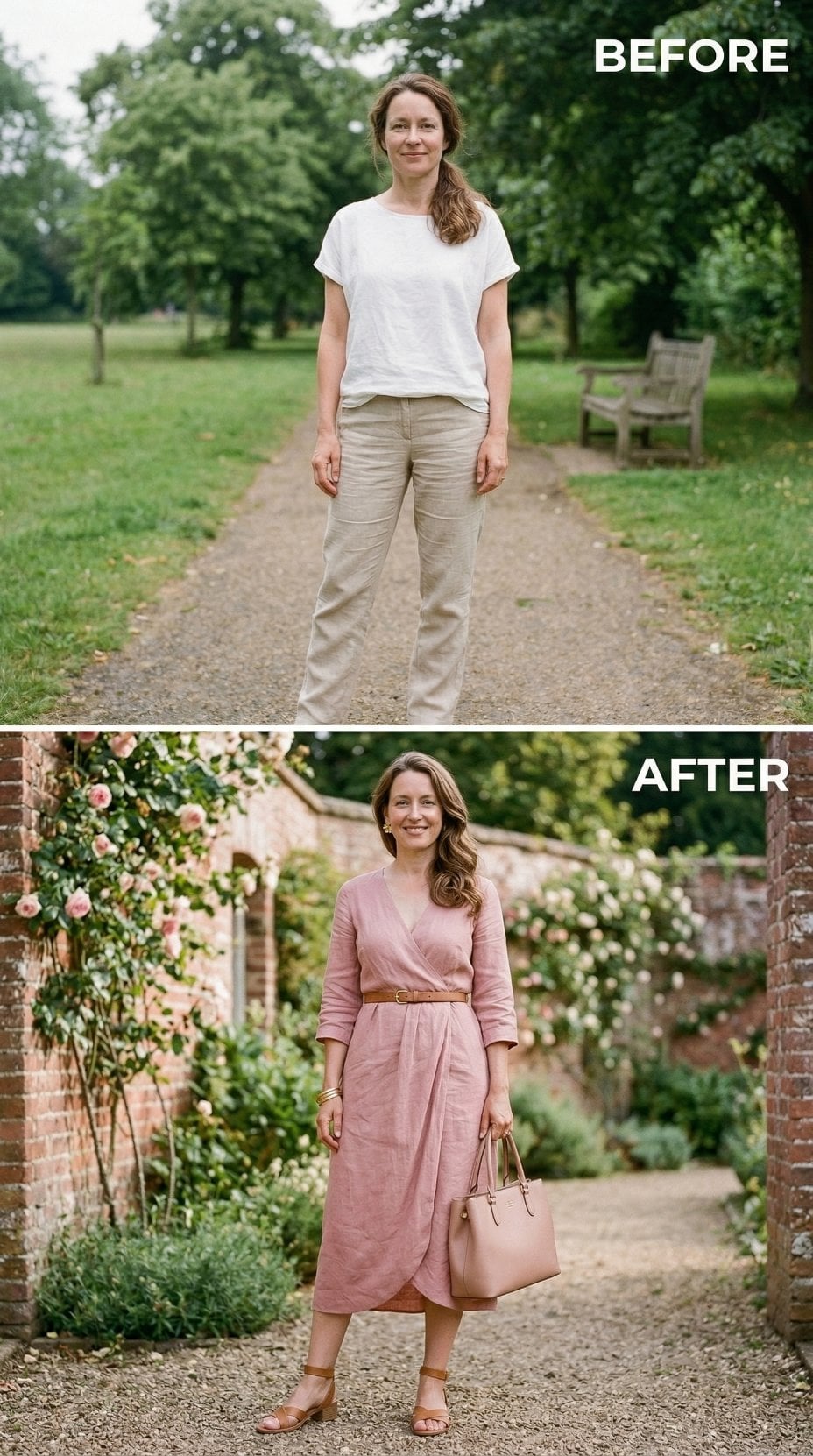 Pink Linen, a Wrap Cut, and the Belt That Made Everything Click