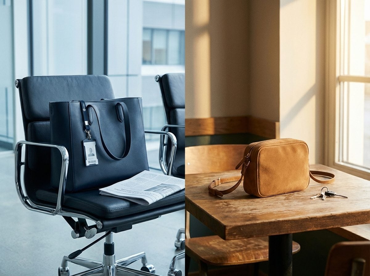 The Bag You Carry on Weekends Versus the One You Carry to Work