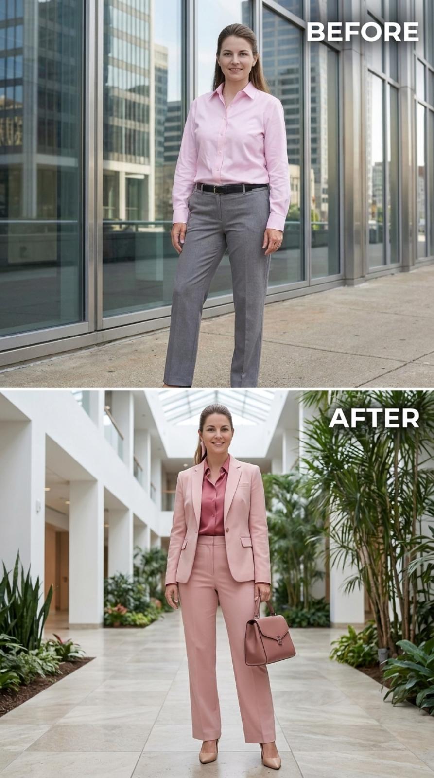 Pink Suiting, a Rose Silk Shirt, and the Look That Doesn't Need to Announce Itself