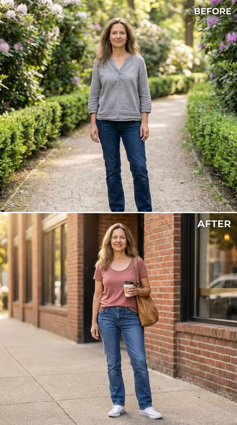 Pink Cotton, a Leather Bag, and the Sidewalk She Finally Deserves