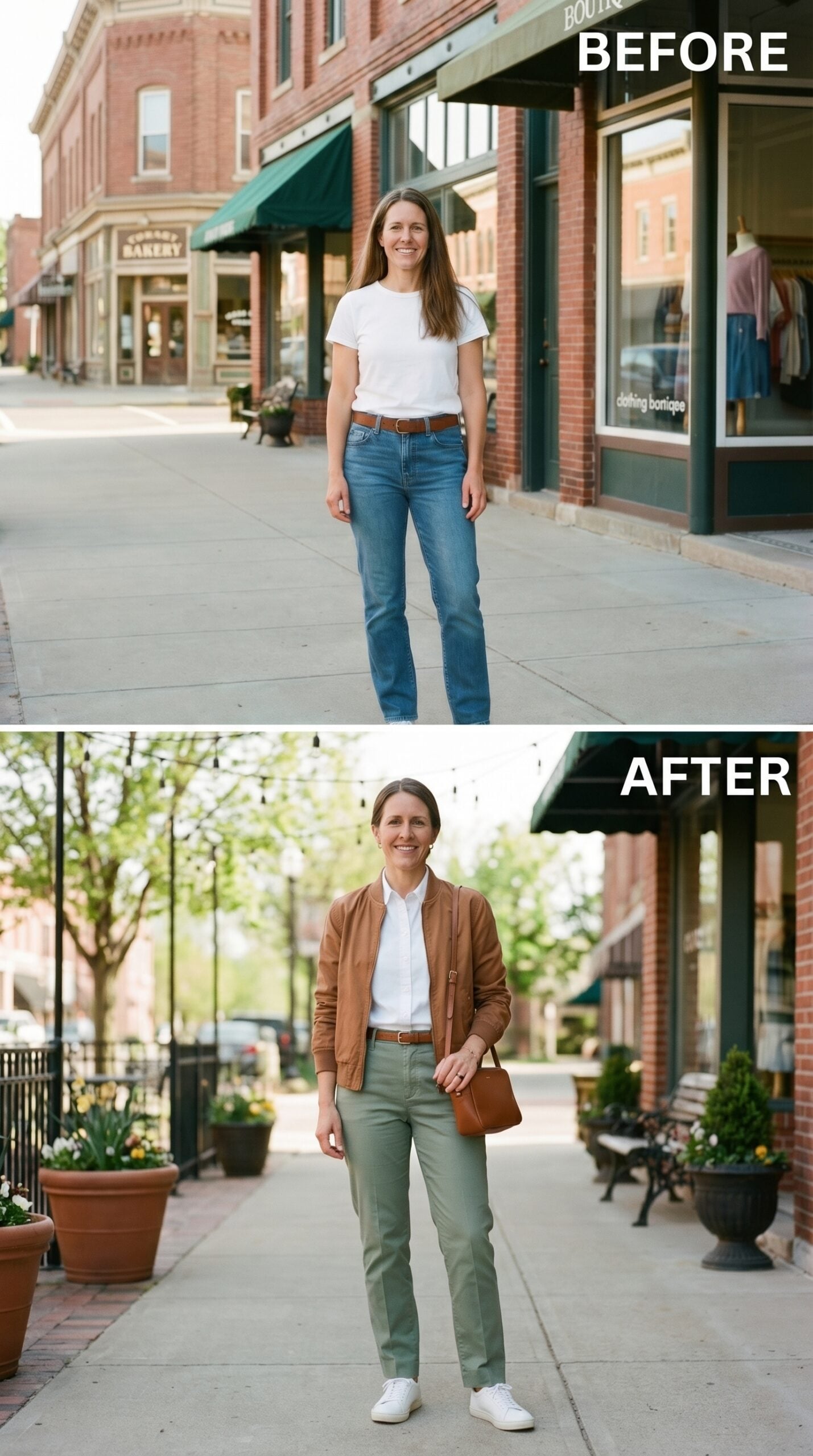Sage Chinos, a Tan Bomber, and the Outfit That Stopped Shrinking Itself