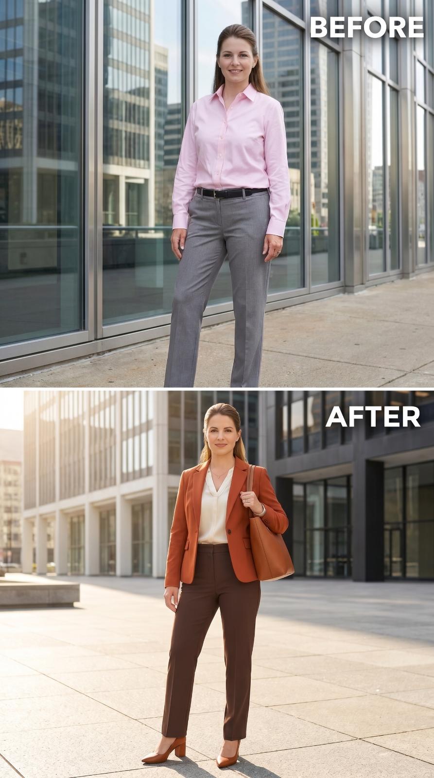 Rust Blazer, Brown Trousers, and the Outfit That Already Decided