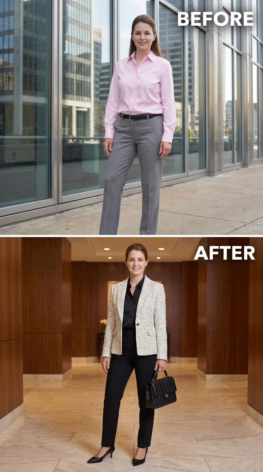 Tweed, a Black Silk Shirt, and the Outfit That Closed Before Anyone Sat Down