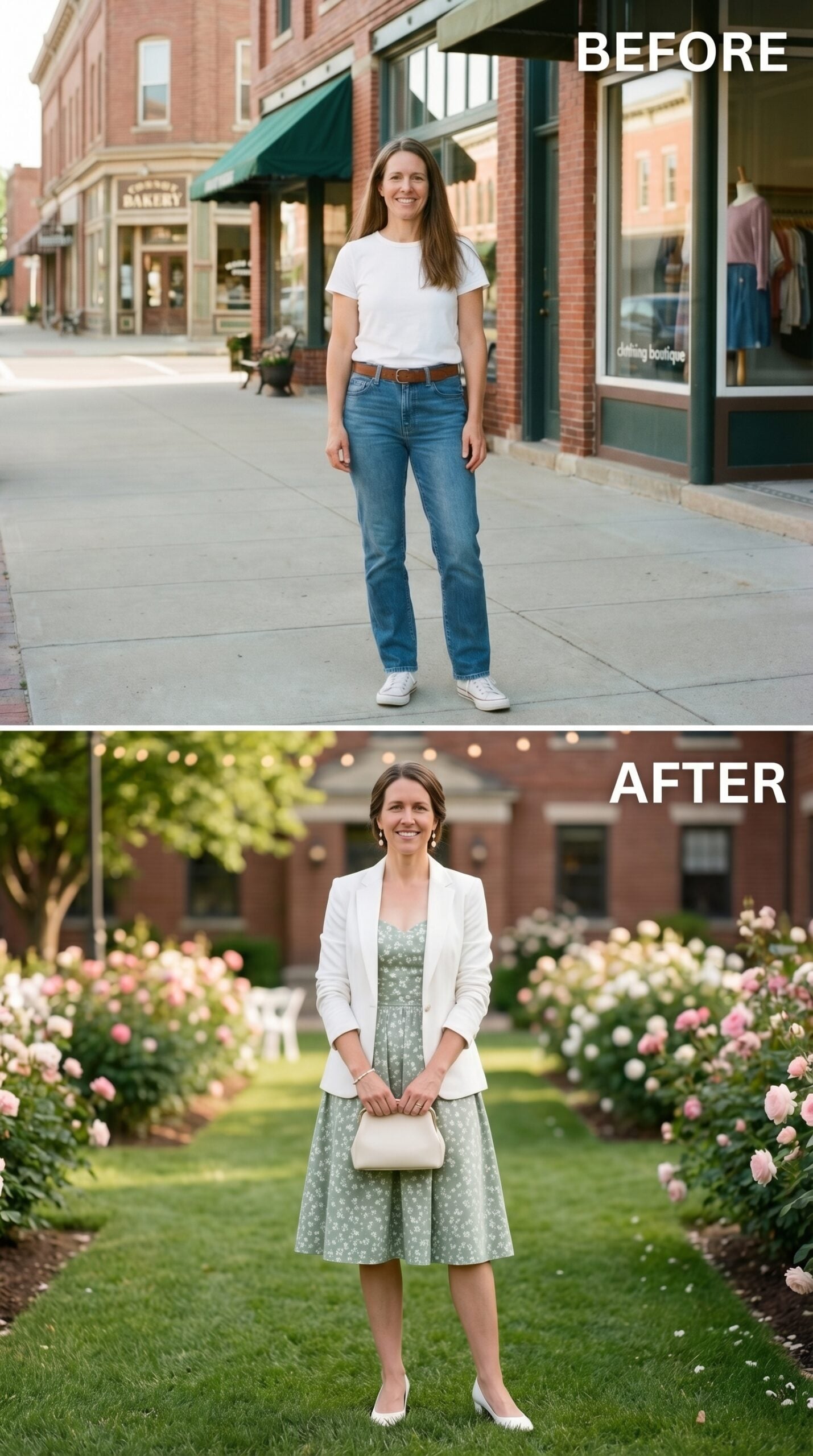 Floral Midi Dress, White Blazer, and Owning the Room Without Saying a Word