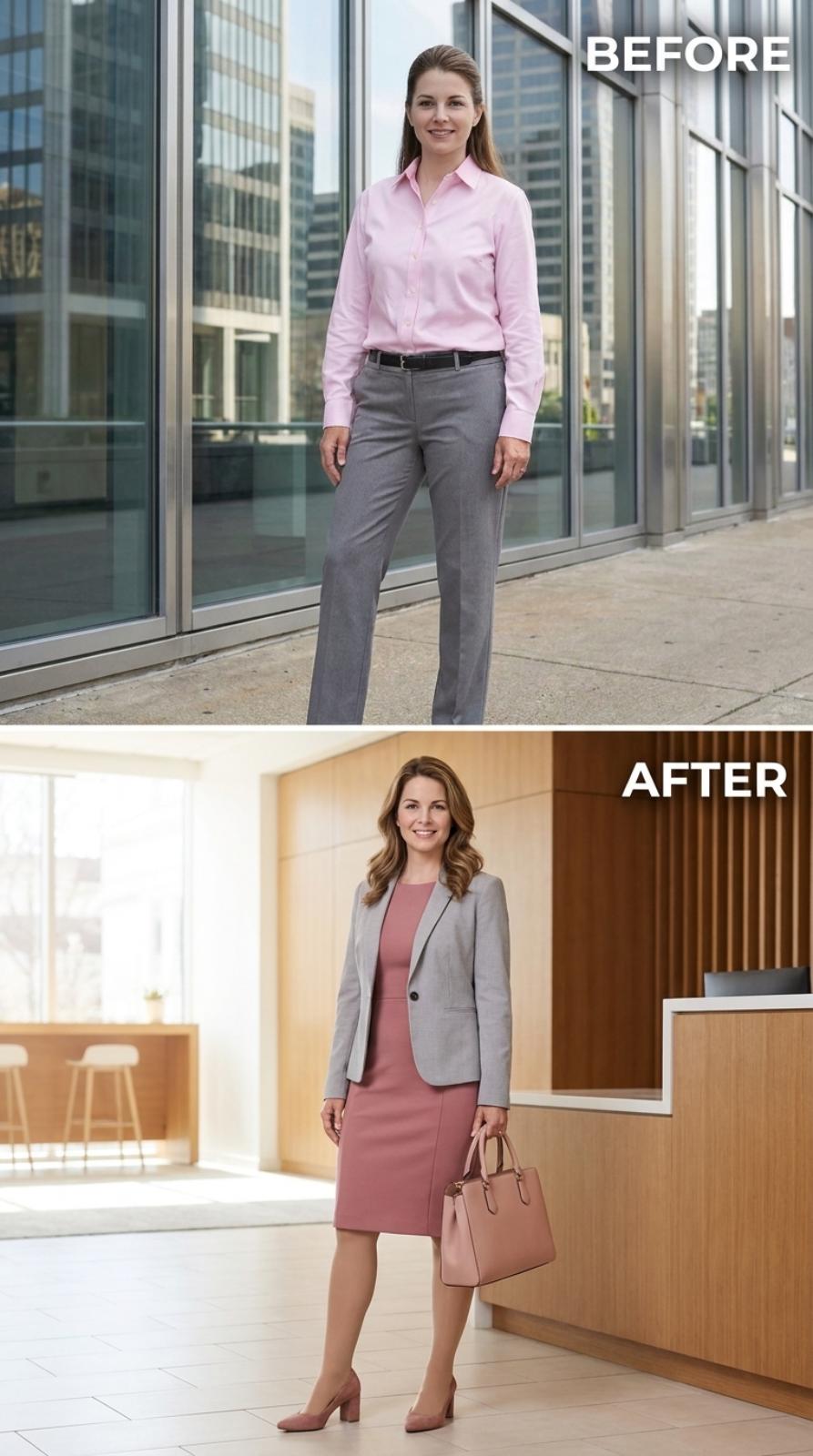 Gray Blazer, a Rose Dress, and the Outfit That Already Walked In Prepared