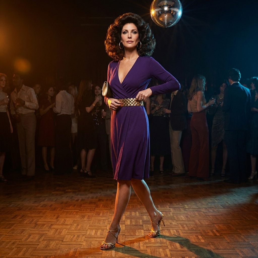 The Metallic Stretch Belt That Caught Every Light in the Room Like a Tiny Disco Ball