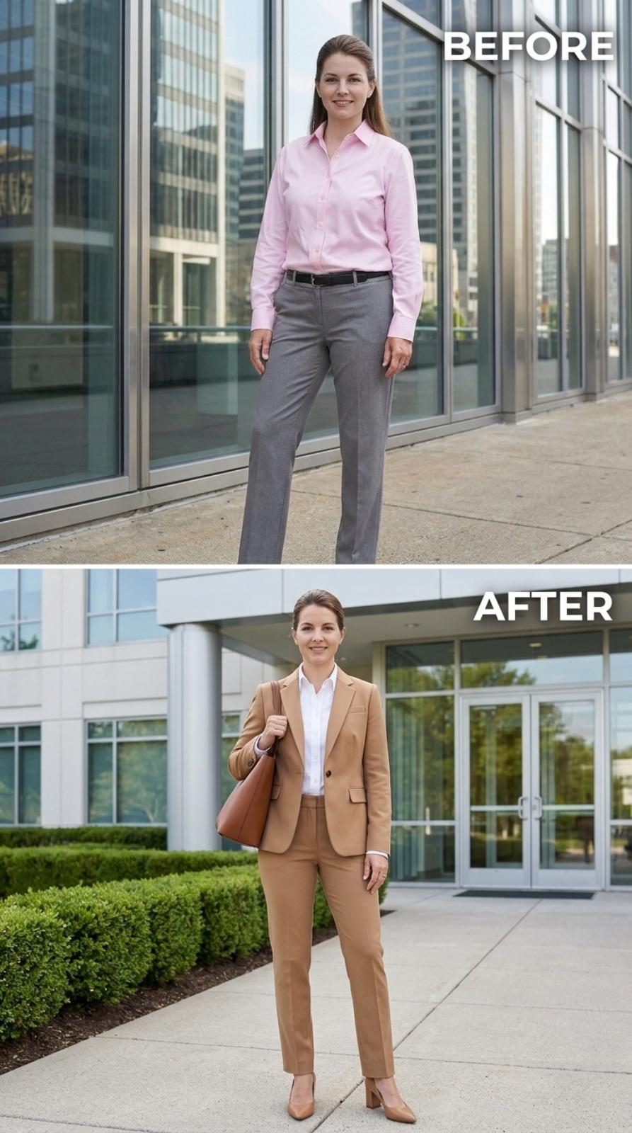 Camel Suiting, a Tan Tote, and the Look That Already Scheduled the Follow-Up