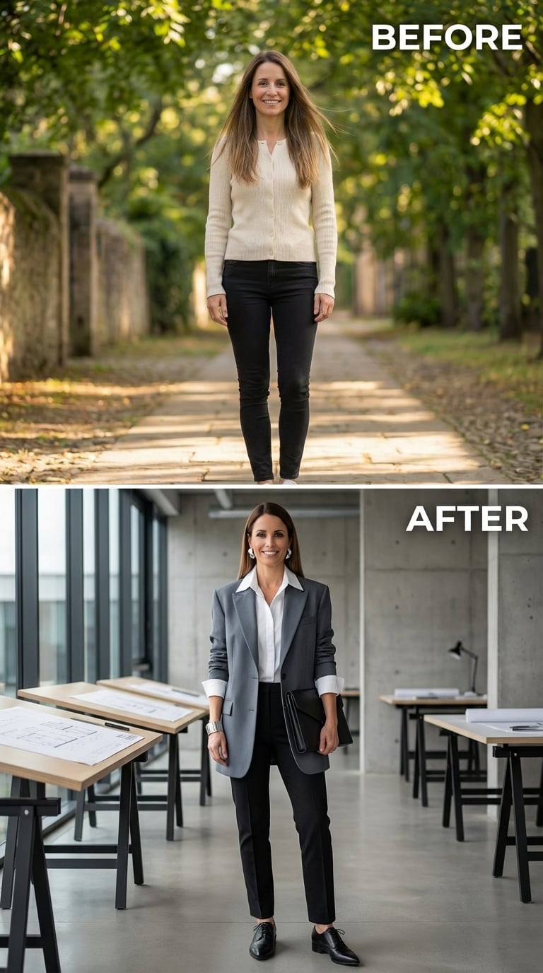 Gray Blazer, White Shirt, and Dressing Like the Person Who Runs the Meeting