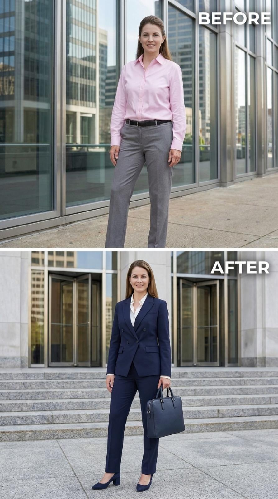 Navy Suiting, a Briefcase That Means Business, and the Look That Already Has the Job