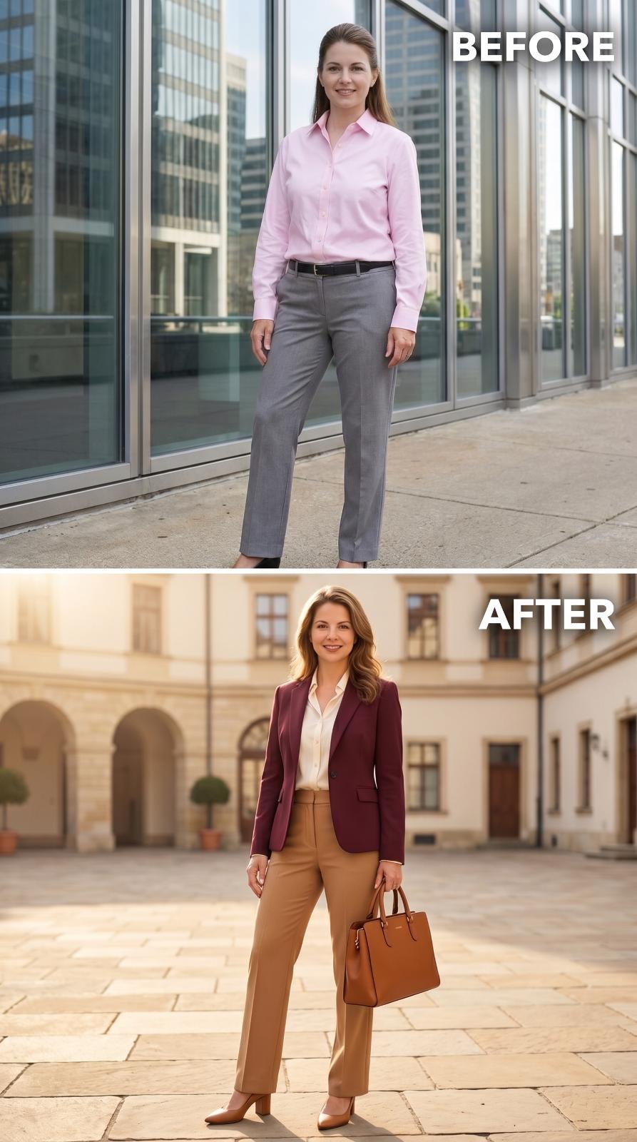 Burgundy Blazer, Tan Trousers, and the Look That Already Prepared the Agenda
