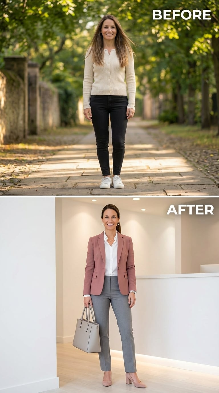 Pink Blazer, Gray Trousers, and Dressing Like Promotion Is Already on the Calendar