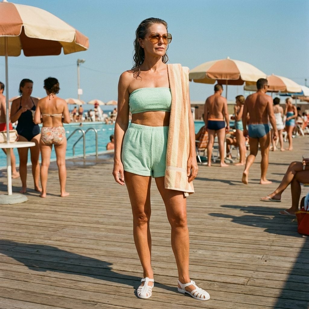Matching Terrycloth Shorts and Tube Top Sets in Every Pastel Known to Mankind
