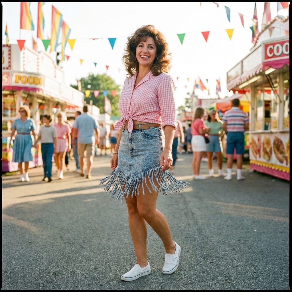 Stonewashed Denim Skirts with Fringe Hemlines That Walked Before You Did