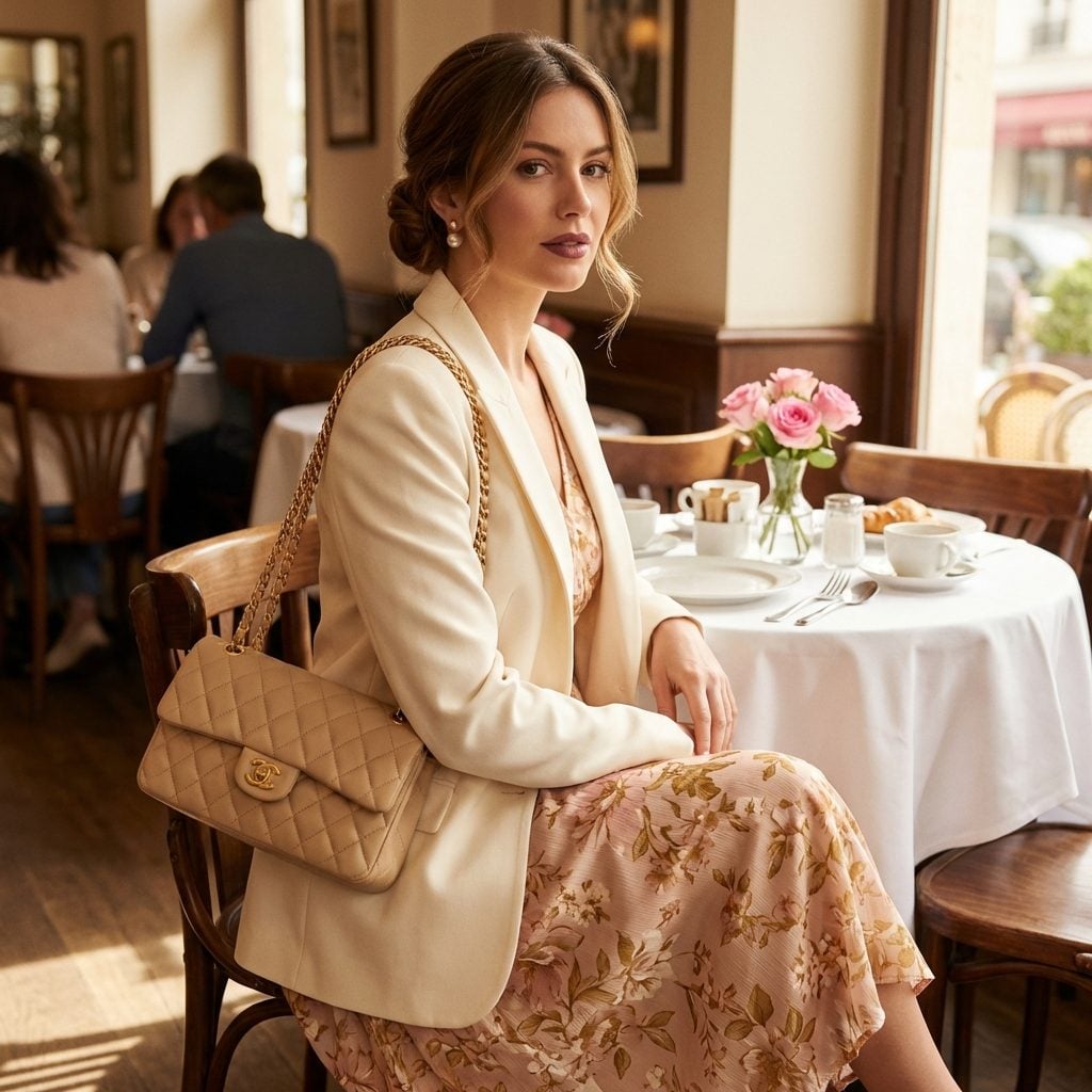 The Shoulder Bag With the Gold Chain Strap She Guarded With Her Life