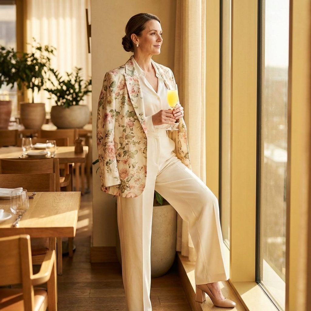 The Floral Blazer She Wore Over Literally Everything