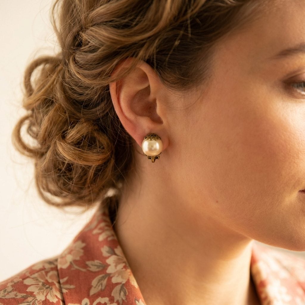 Clip-On Pearl Earrings She'd Had Since Her Own Mother Gave Them to Her