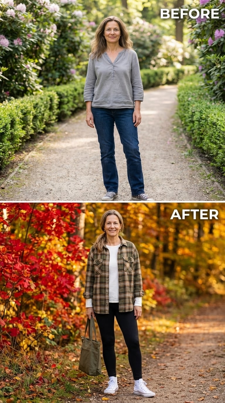 Plaid Flannel, Black Leggings, and the Woman Who Stopped Dressing to Disappear