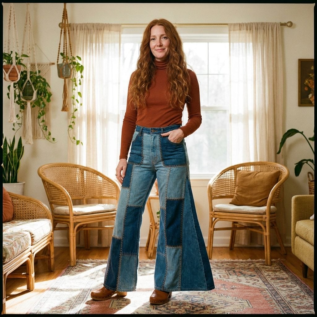 Patchwork Jeans Sewn Together From Every Wash, Color, and Texture You Could Find