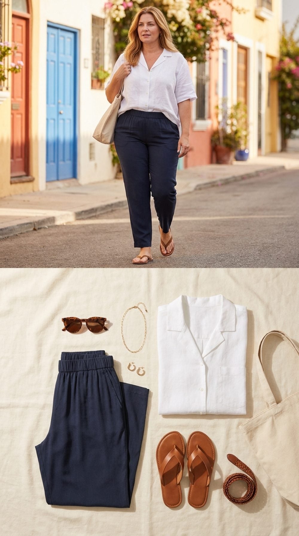 Thin Elastic-Waist Pants That Cling to Every Curve You'd Rather Skip