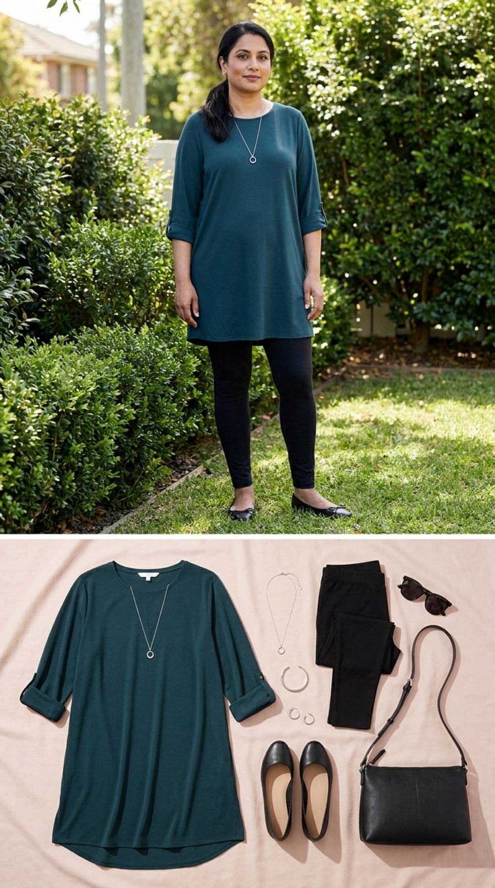 The Tunic-Over-Leggings Combo That Adds a Full Dress Size on Sight
