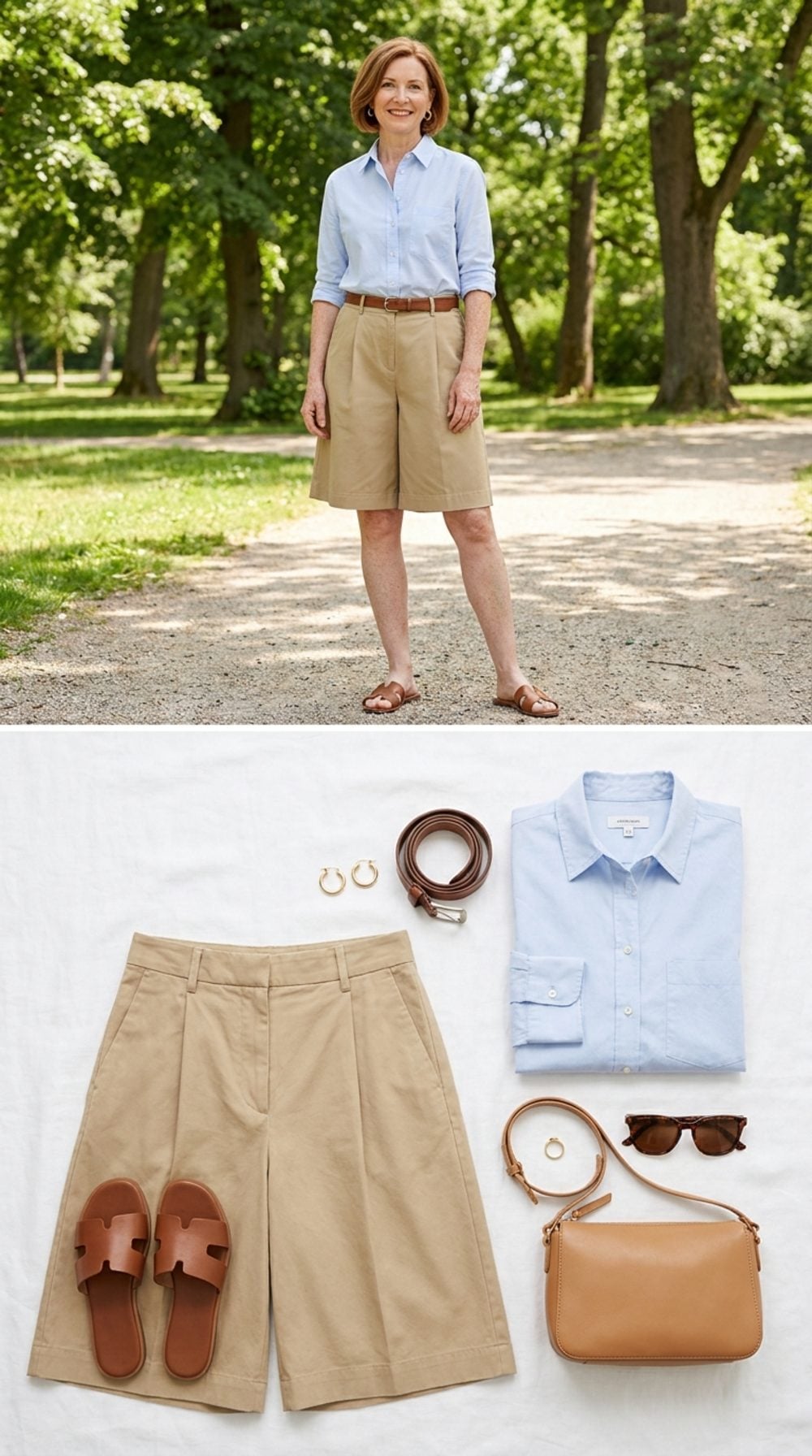 Bermuda-Length Shorts That Widen Every Thigh They Touch