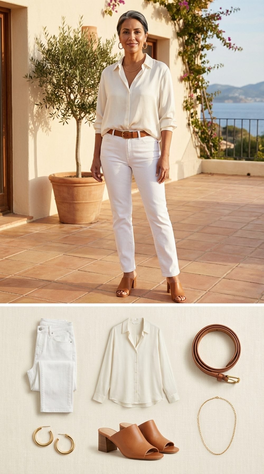 The Silk Blouse Half-Tuck: Relaxed Authority in Ivory and Caramel