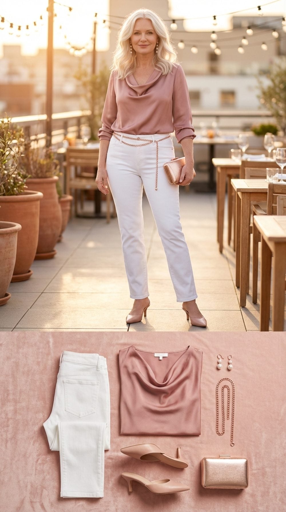 Dusty Rose Silk Shell and the Case for Going Soft on Top