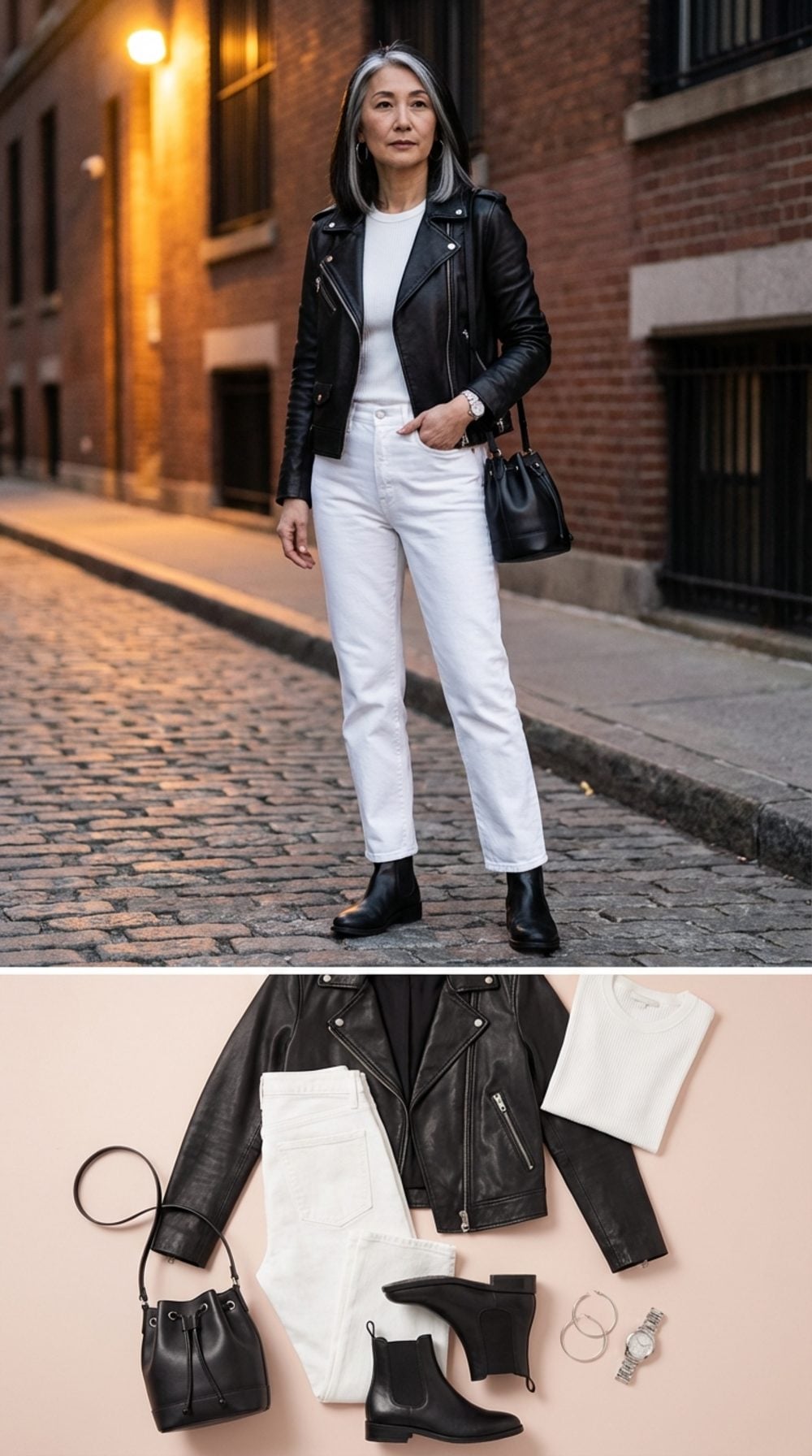 The Moto Jacket Permission Slip: White Denim Goes Deliberately Cool