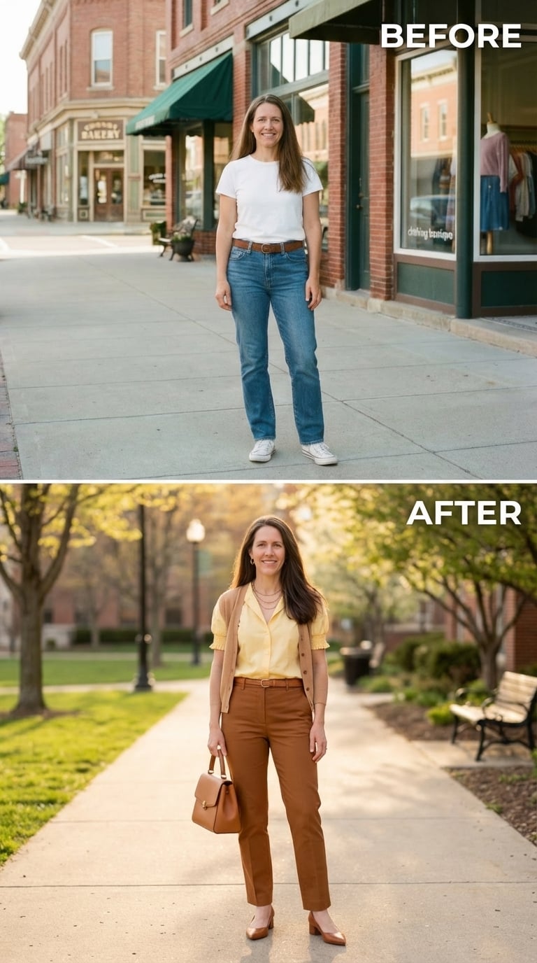 Caramel Trousers, a Butter Blouse, and Dressing Like the Decision Was Already Made